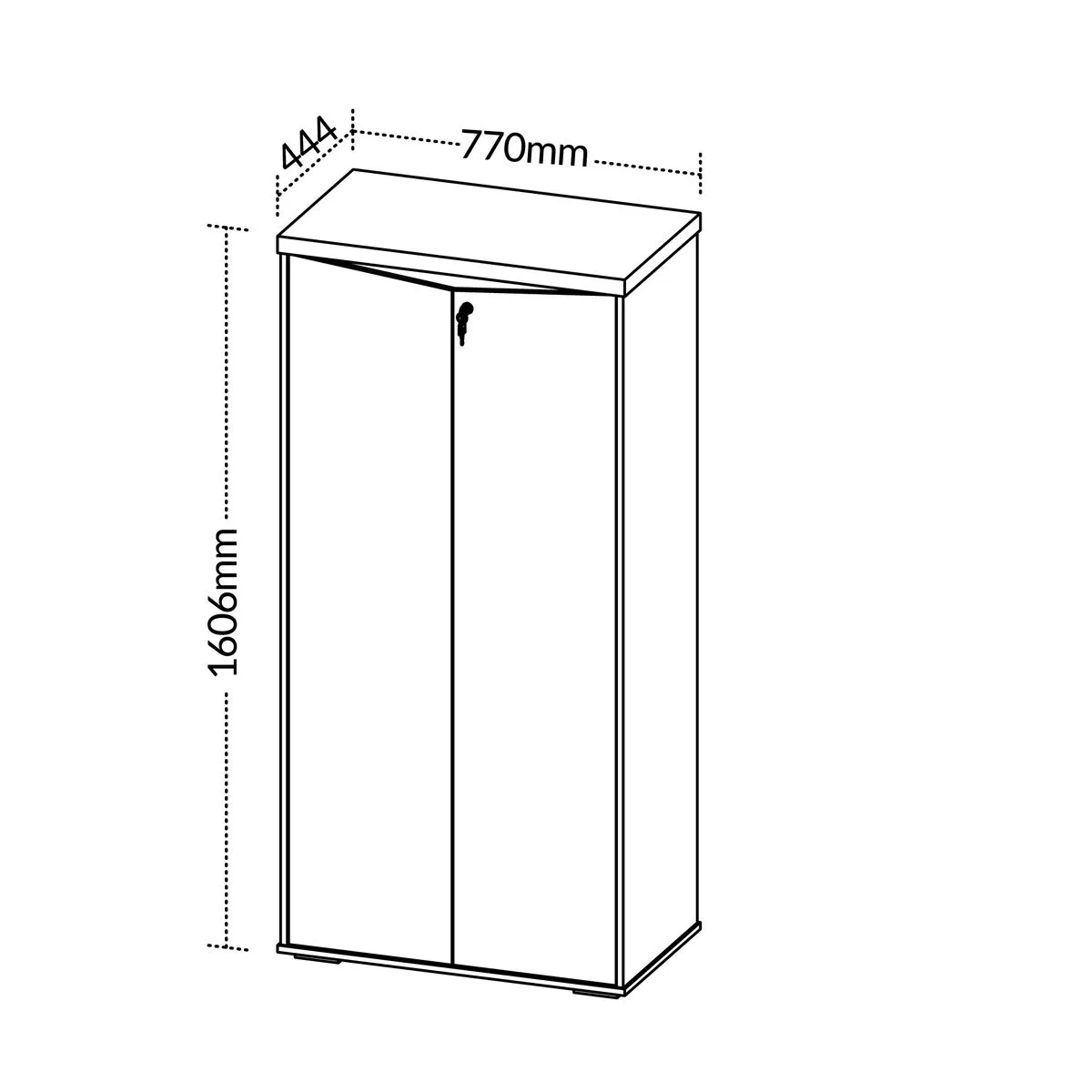 Armário 2 Portas - Y37 - Freijó/Branco