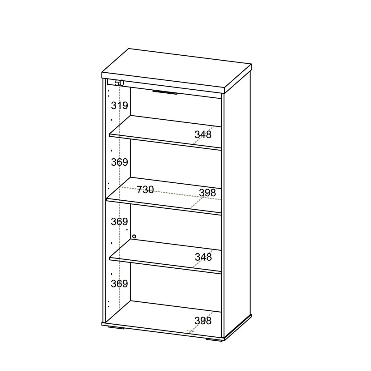 Armário 2 Portas - Y37 - Freijó/Branco