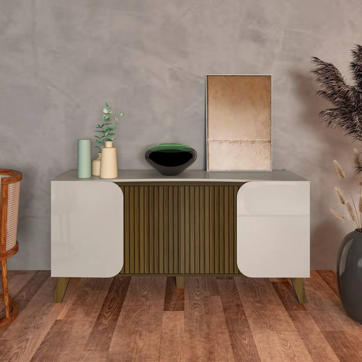 Buffet Elegance - Off White C / Pinho