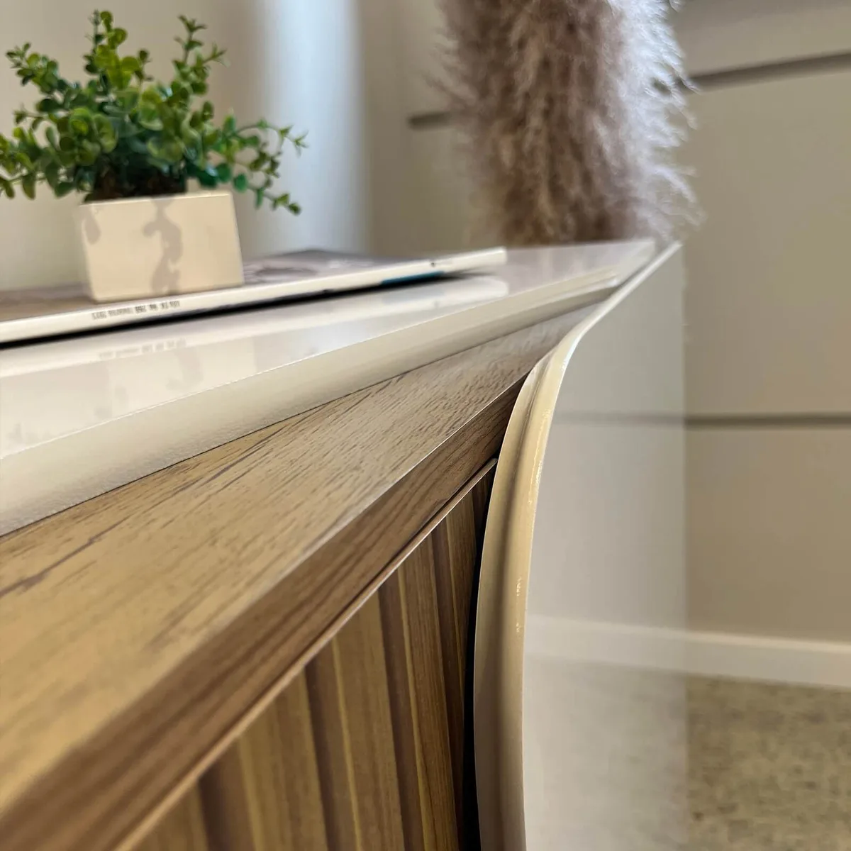 Buffet Elegance - Off White C / Pinho - 10 - Móveis Curitiba | Moveirama