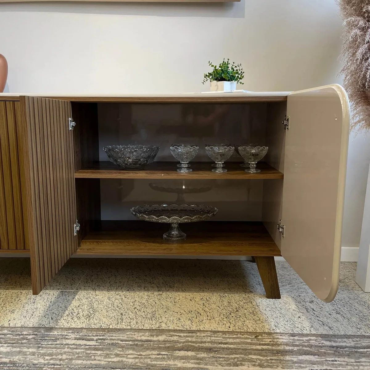 Buffet Elegance - Off White C / Pinho - 7 - Móveis Curitiba | Moveirama