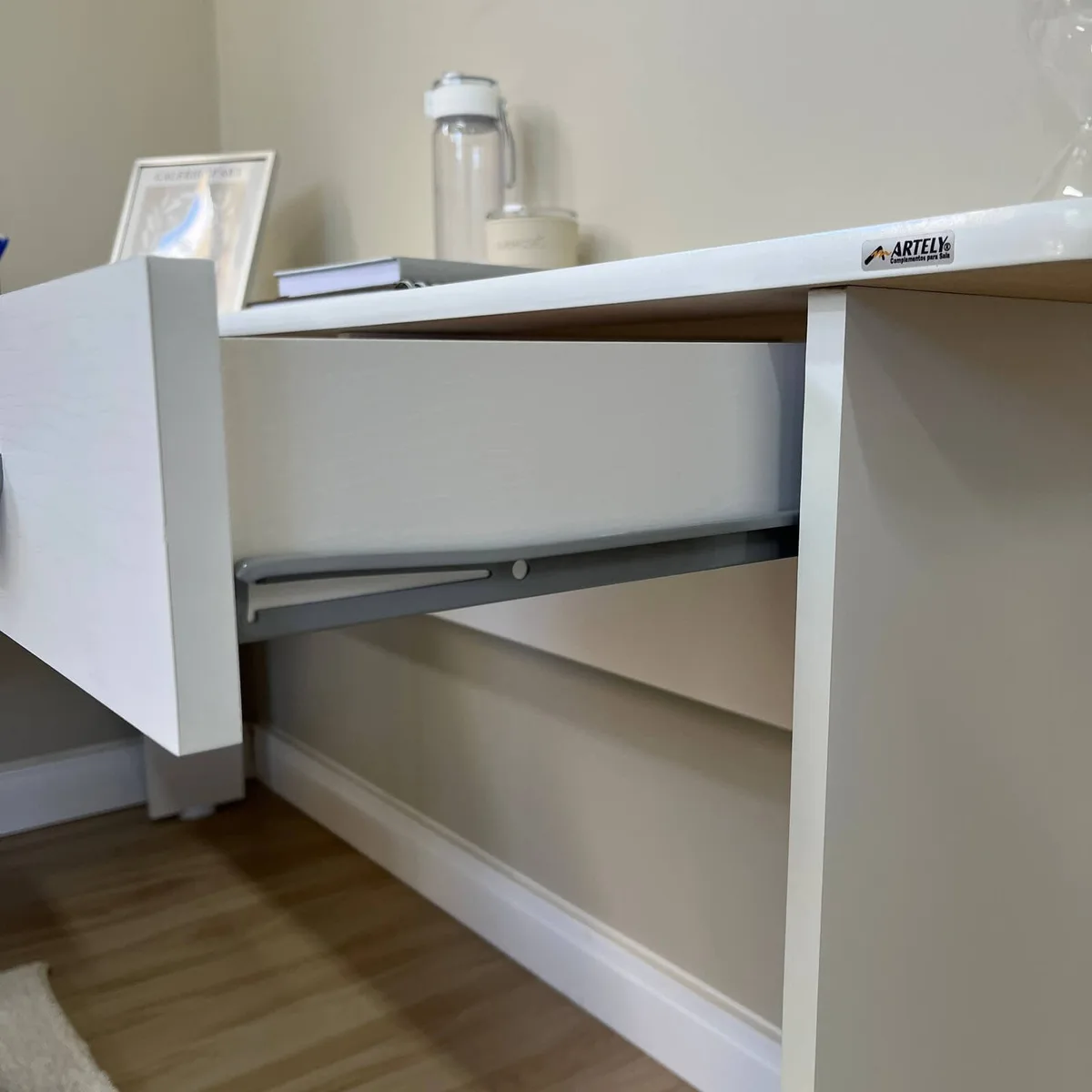 Escrivaninha Cannes - Branco - 8 - Móveis Curitiba | Moveirama