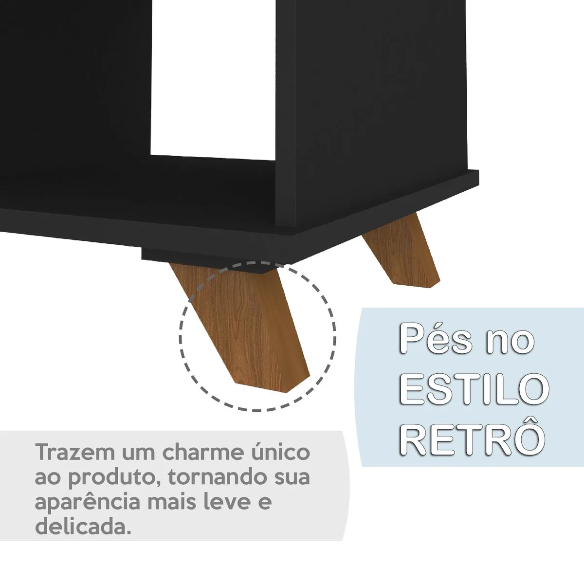 Escrivaninha Gold - Freijó/Preto - 13