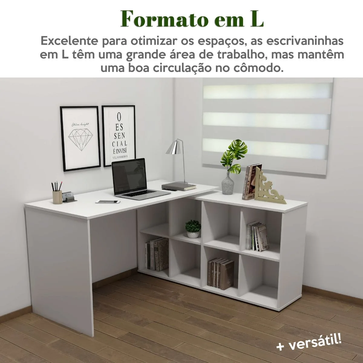 Escrivaninha Nero - Branco