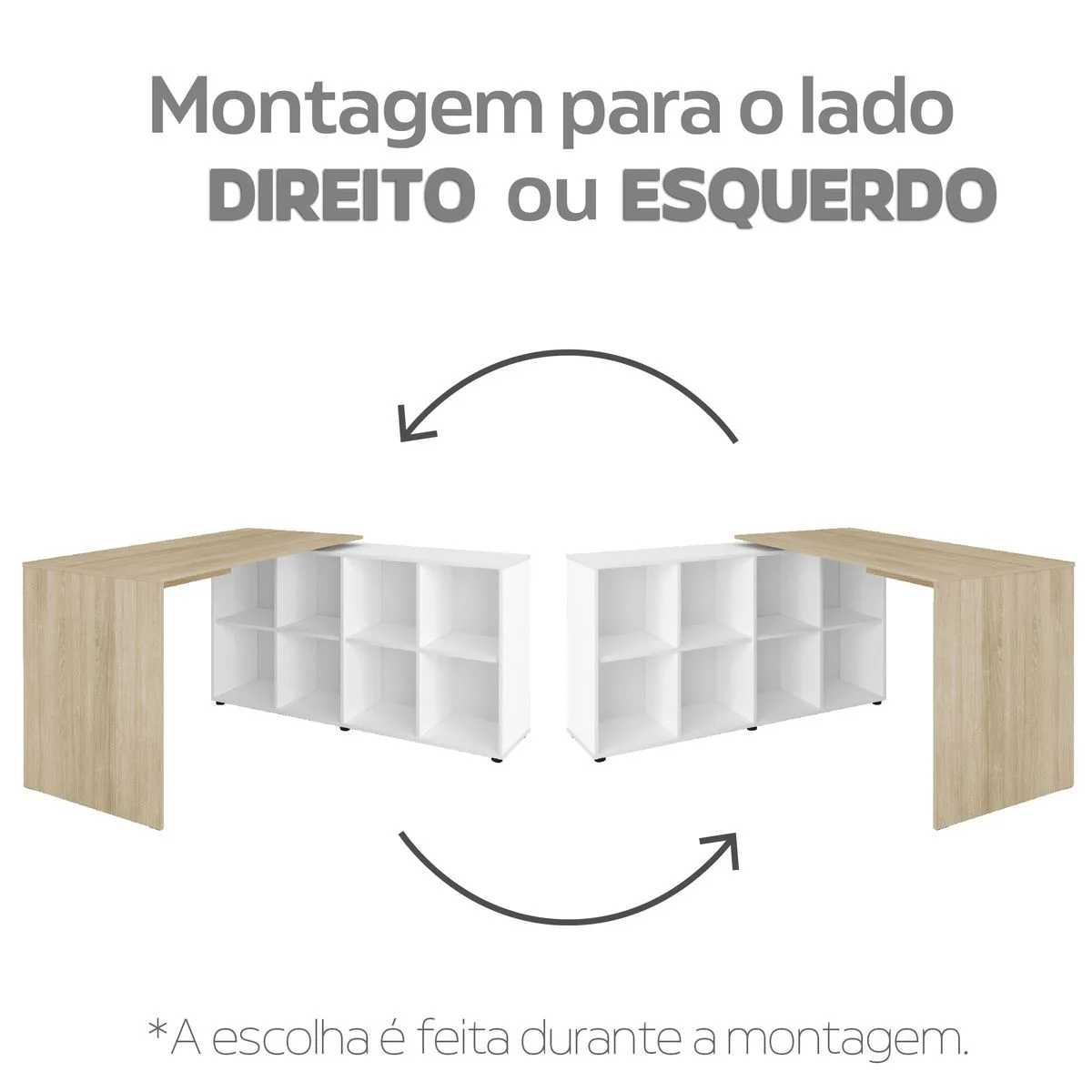 Escrivaninha Nero - Carvalho/Branco