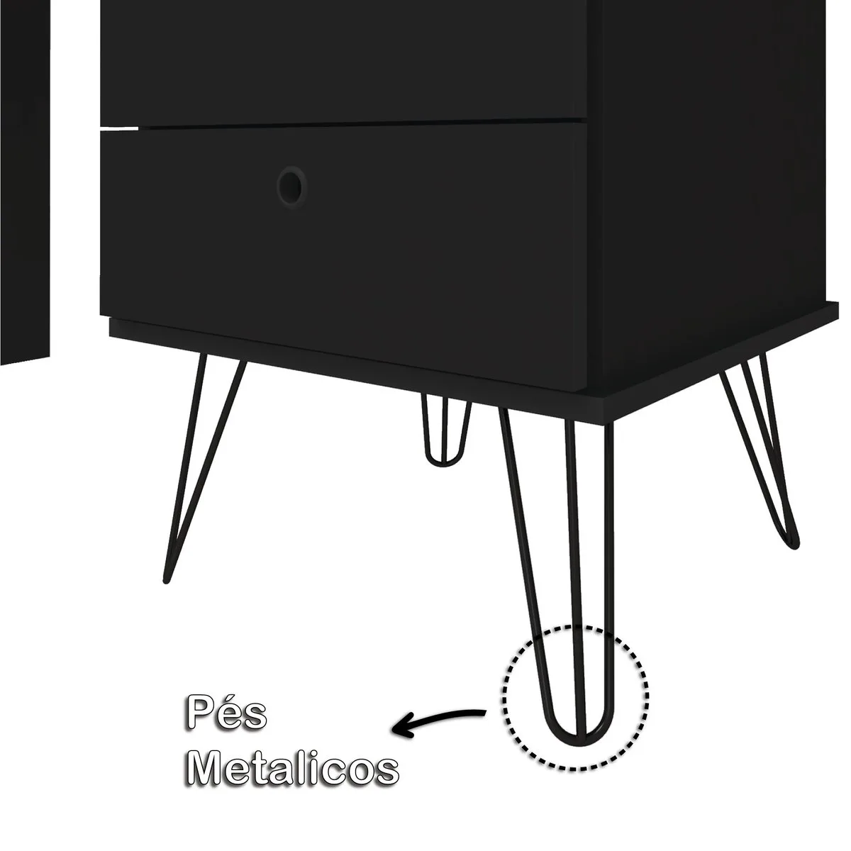 Escrivaninha Plus - Freijó/Preto - 9
