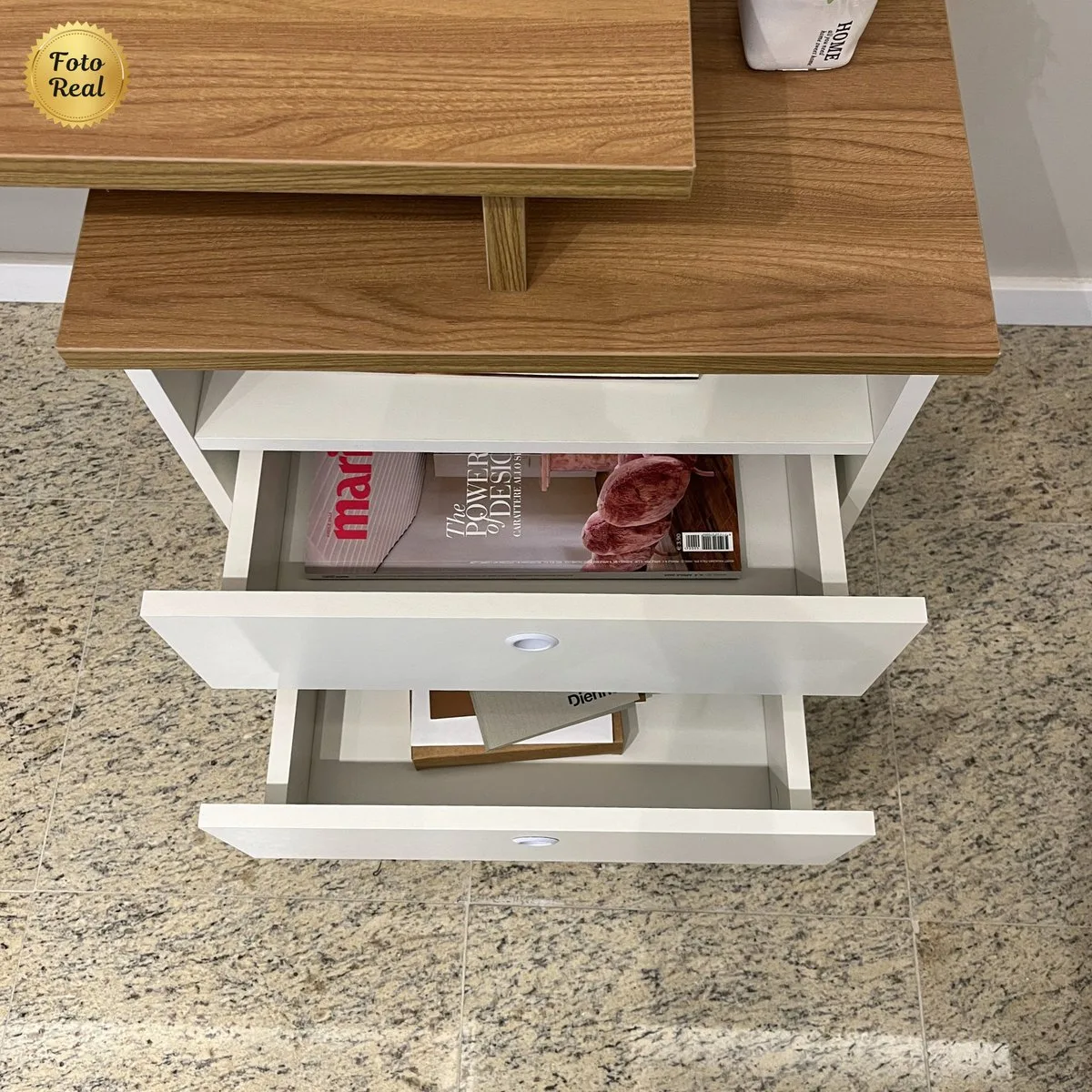 Escrivaninha Plus - Olmo/Branco - 6