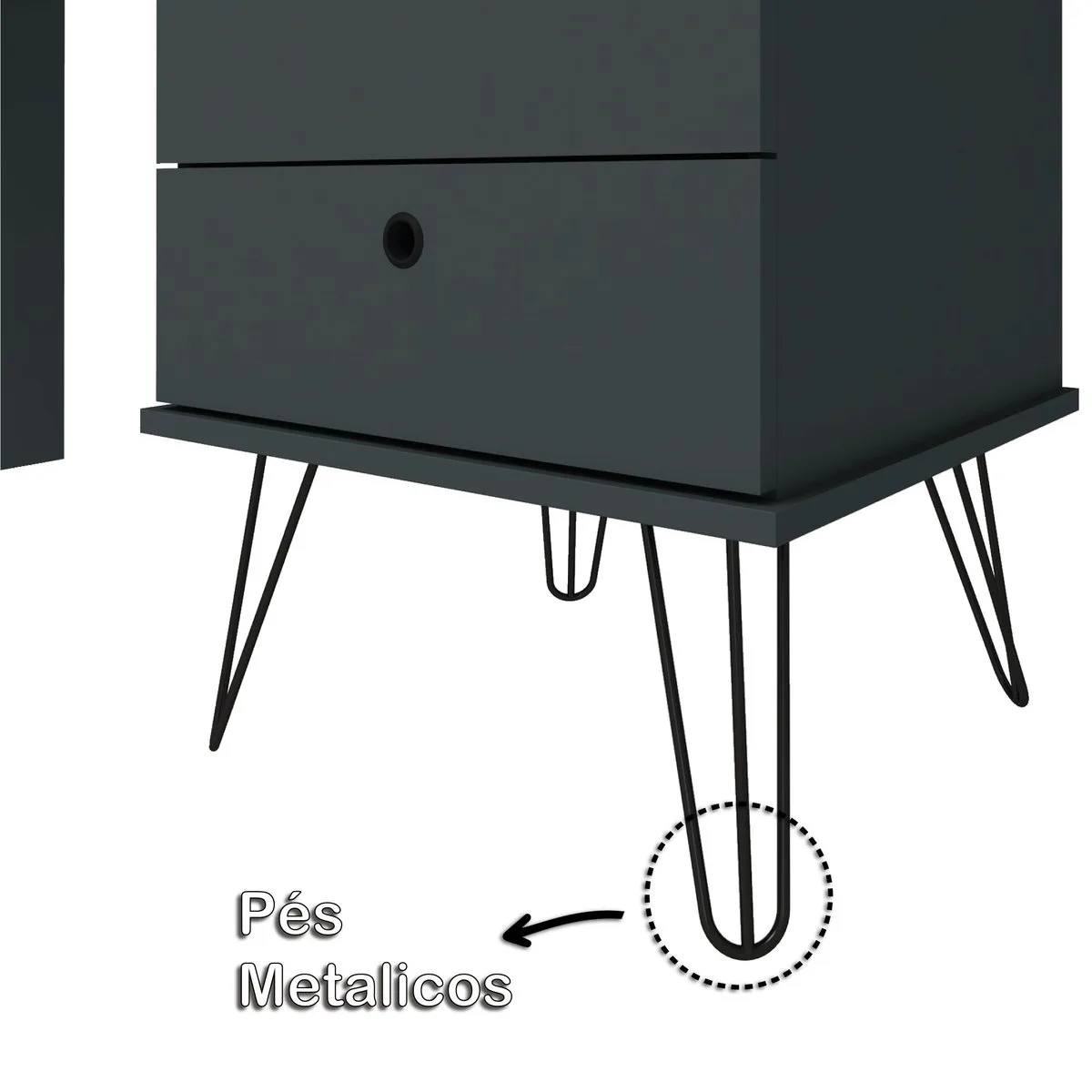 Escrivaninha Plus - Olmo/Grafito - 8