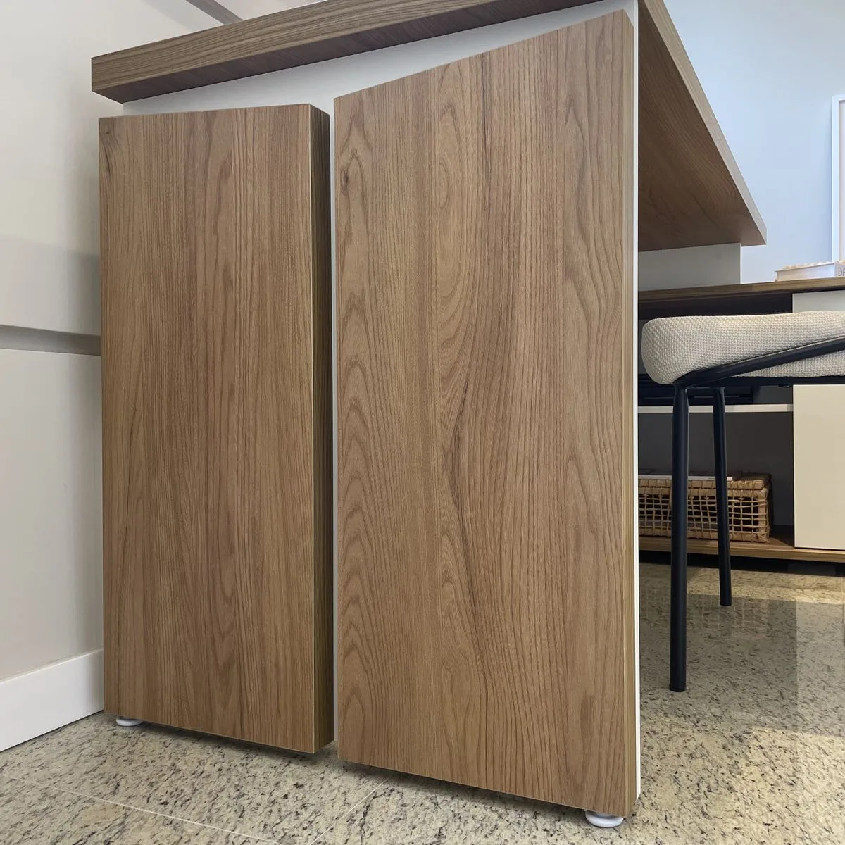 Escrivaninha Smart - Olmo/Branco - 9 - Móveis Curitiba | Moveirama