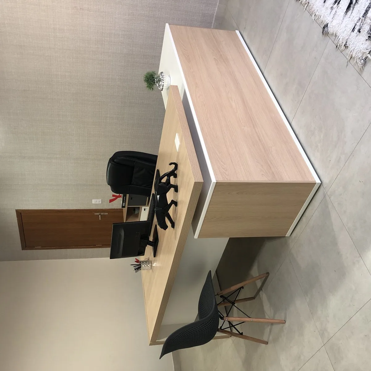 Estação Diretoria Tamburato Connect - Carvalho/Branco - 5 - Móveis Curitiba | Moveirama