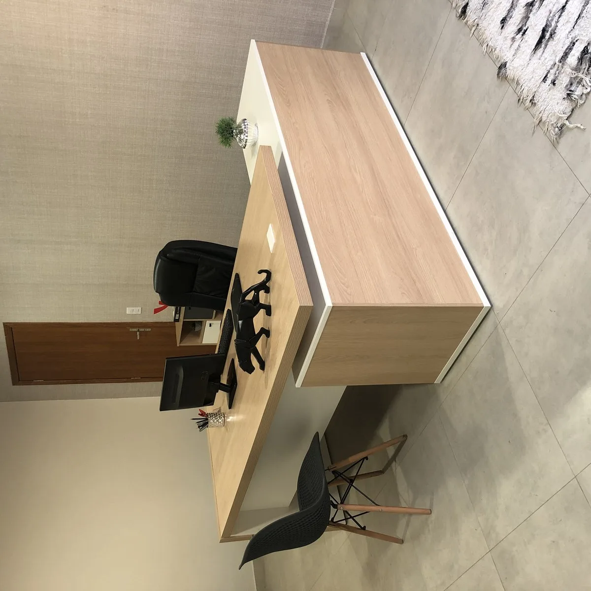 Estação Diretoria Tamburato Connect - Carvalho/Branco - 6 - Móveis Curitiba | Moveirama