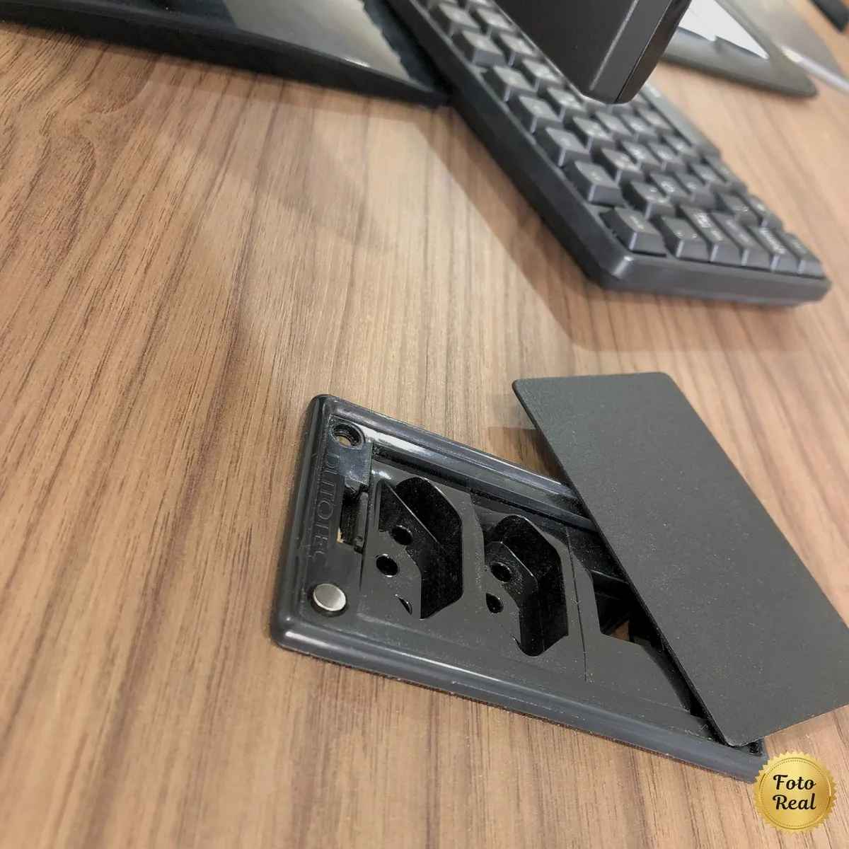 Estação Diretoria Tamburato Connect - Nogal/Preto - 11 - Móveis Curitiba | Moveirama