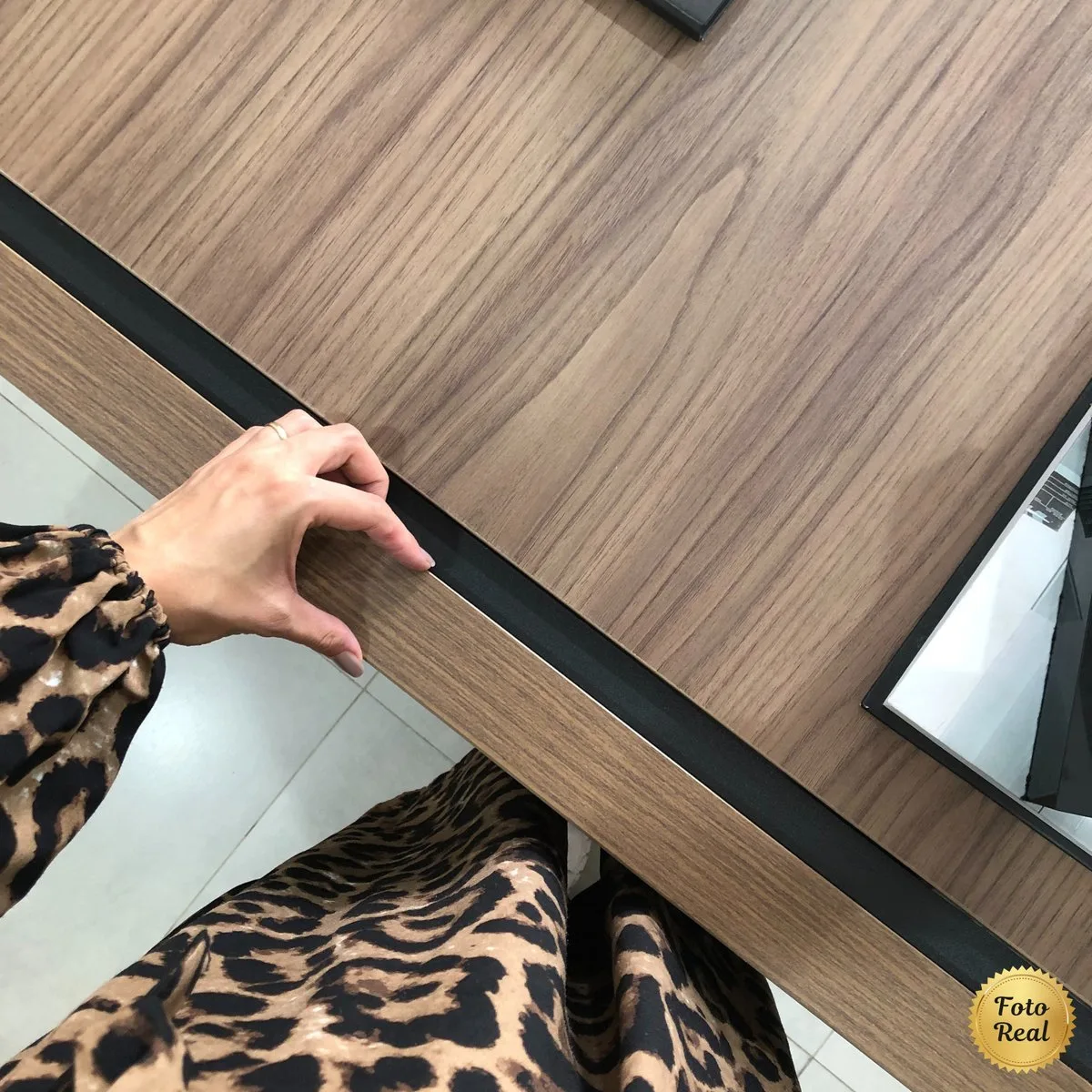 Estação Diretoria Tamburato Connect - Nogal/Preto - 5 - Móveis Curitiba | Moveirama