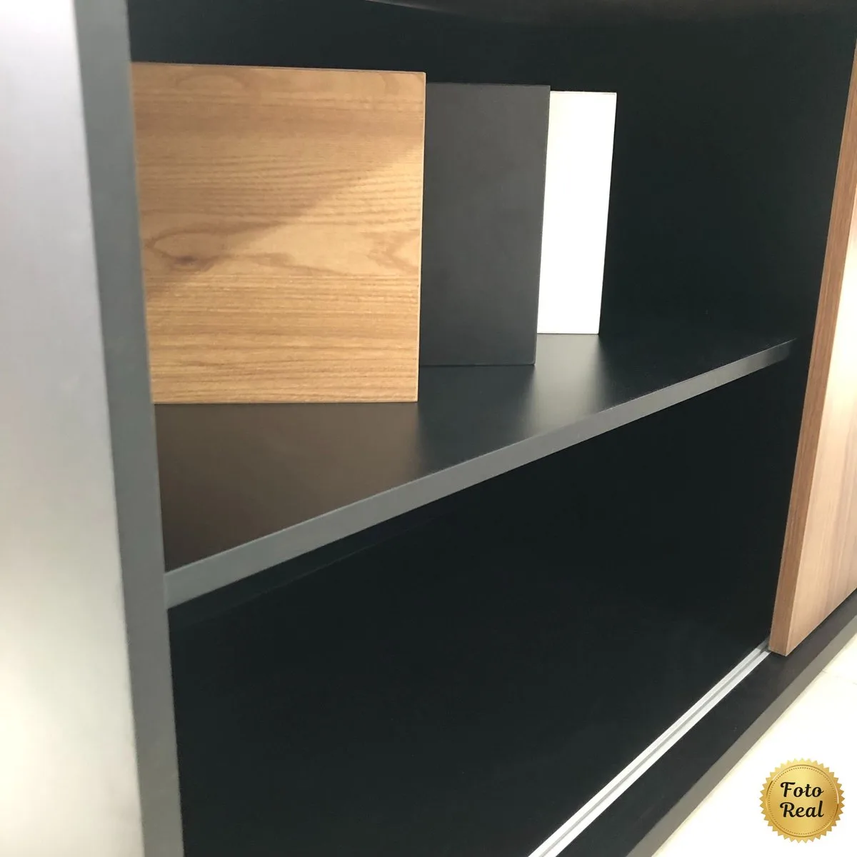 Estação Diretoria Tamburato Connect - Nogal/Preto - 9 - Móveis Curitiba | Moveirama