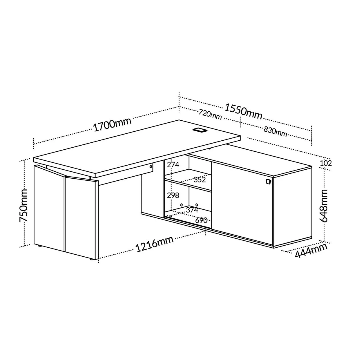 Estação Gerência Connect - Y37 Connect - Nogal/Preto