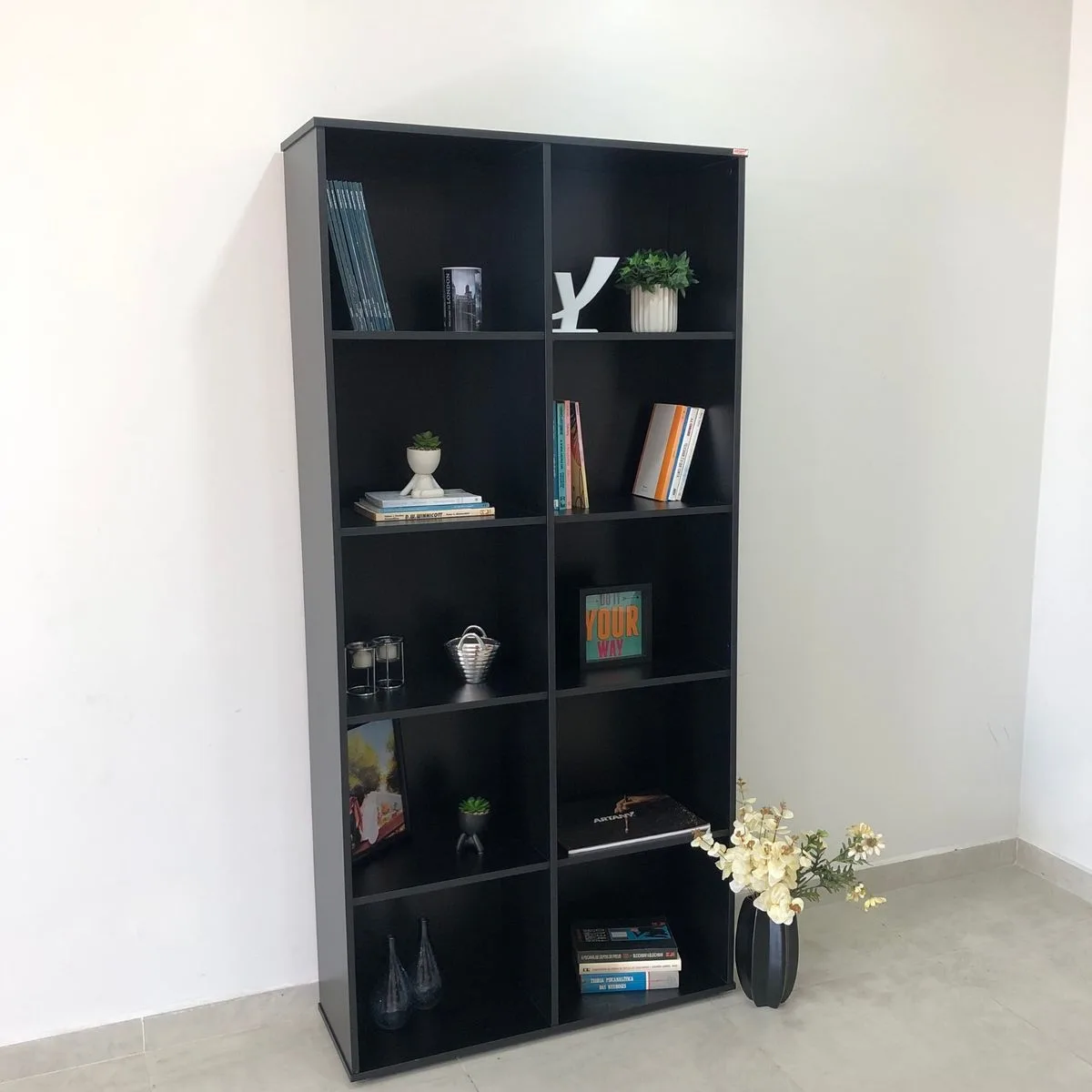 Estante Clean 900x1878 na cor Preto