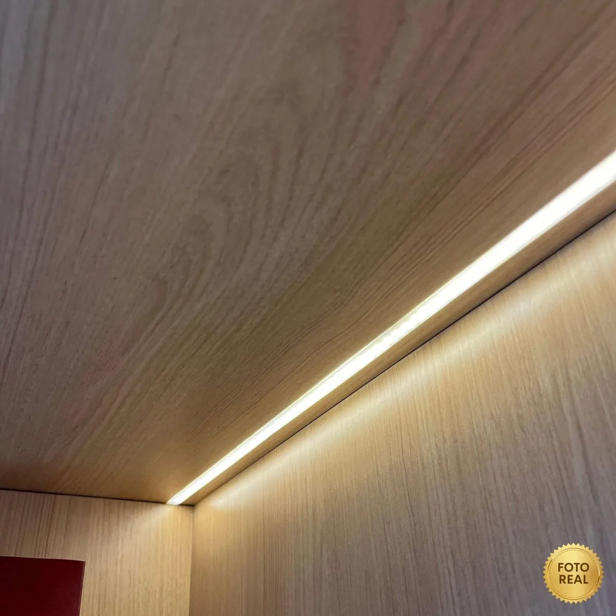 Estante com Led - Nogal/Preto - Móveis Curitiba | Moveirama