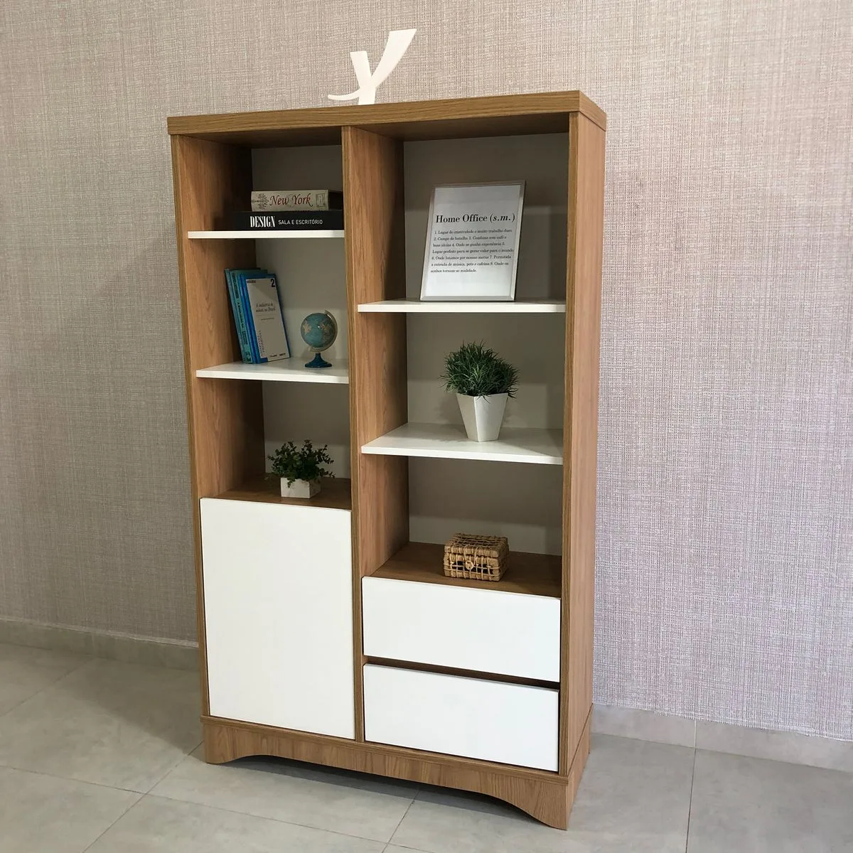 Estante Space - Olmo/Branco