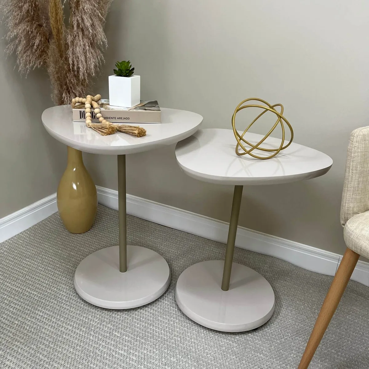 Mesa de Apoio Bel Alta - Off White - 3 - Móveis Curitiba | Moveirama