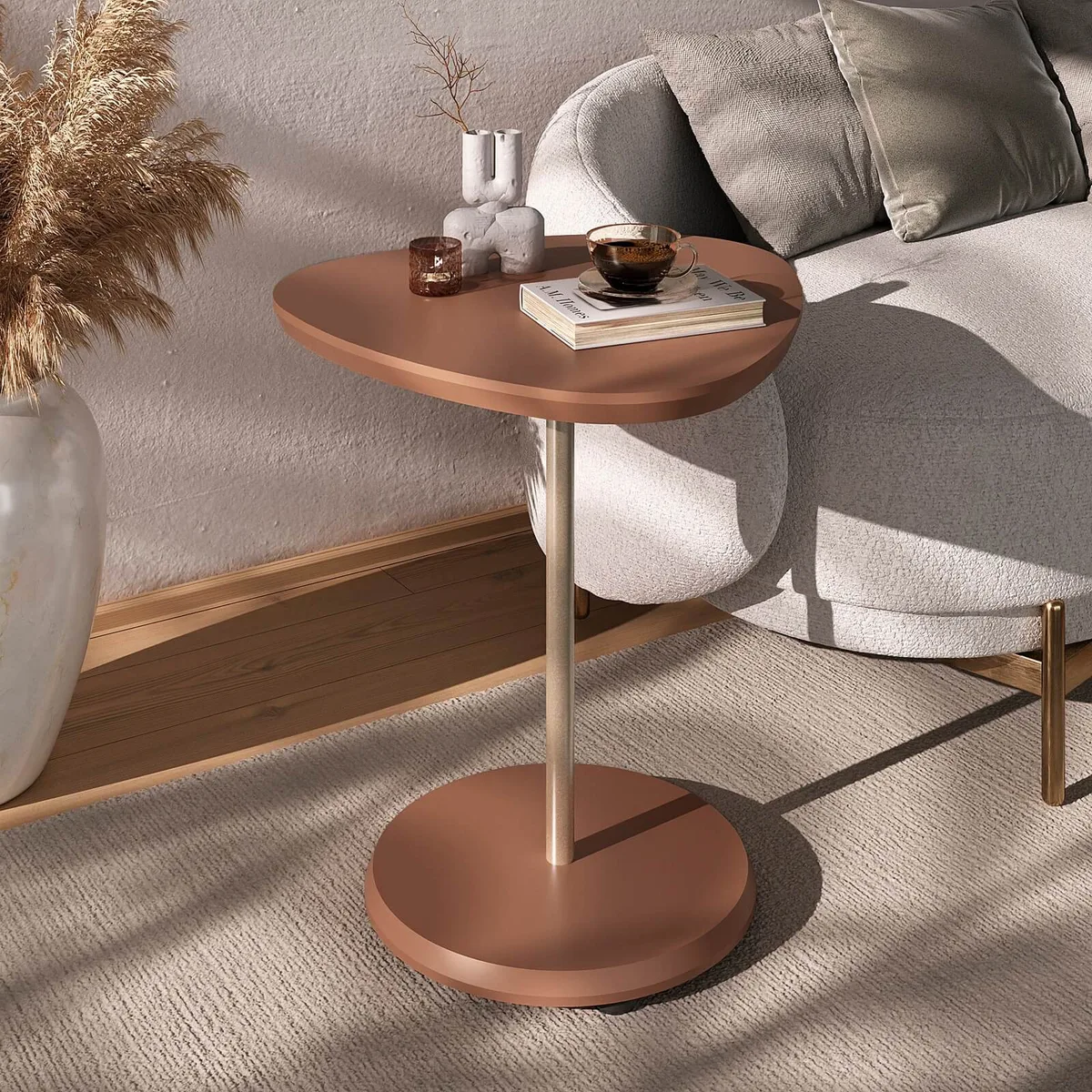 Mesa de Apoio Bel na cor Terracota