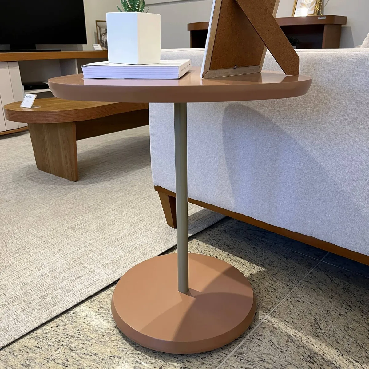 Mesa de Apoio Bel - Terracota - 7 - Móveis Curitiba | Moveirama