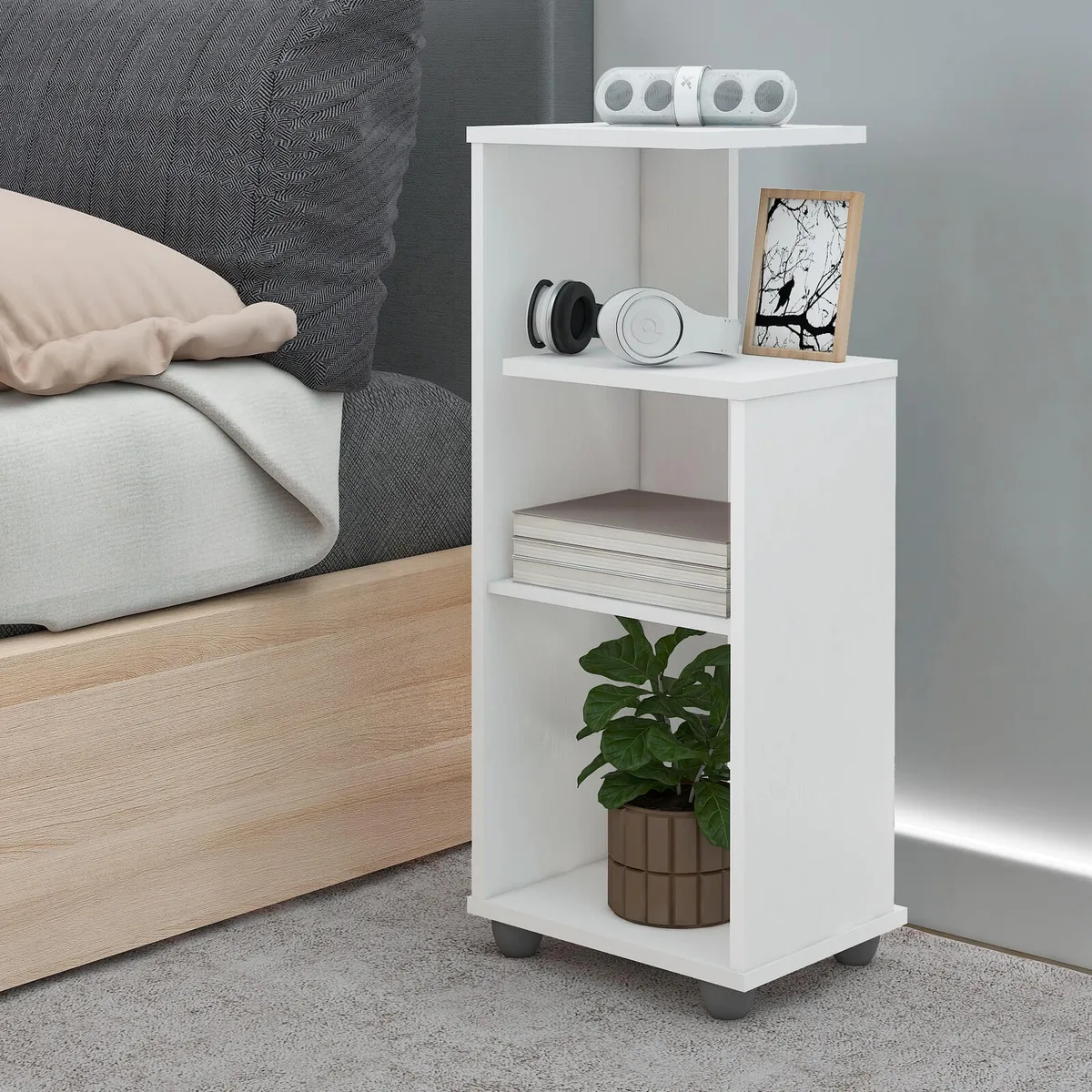 Mesa de Apoio Bis - Branco - 2 - Móveis Curitiba | Moveirama