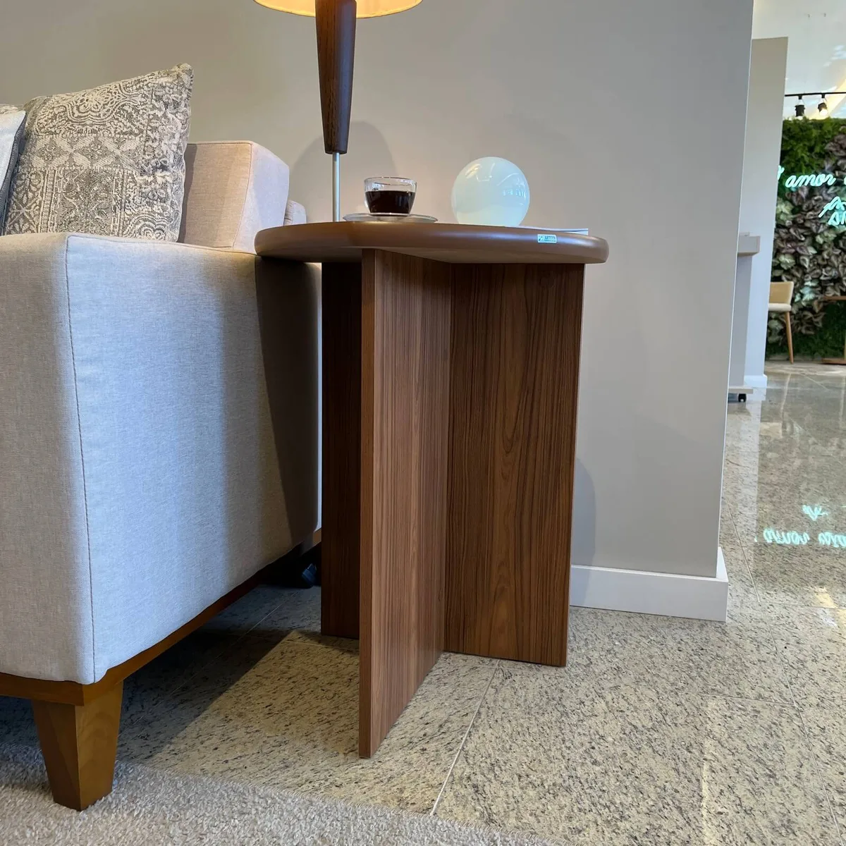 Mesa de Apoio Delta - Cedro - 4 - Móveis Curitiba | Moveirama