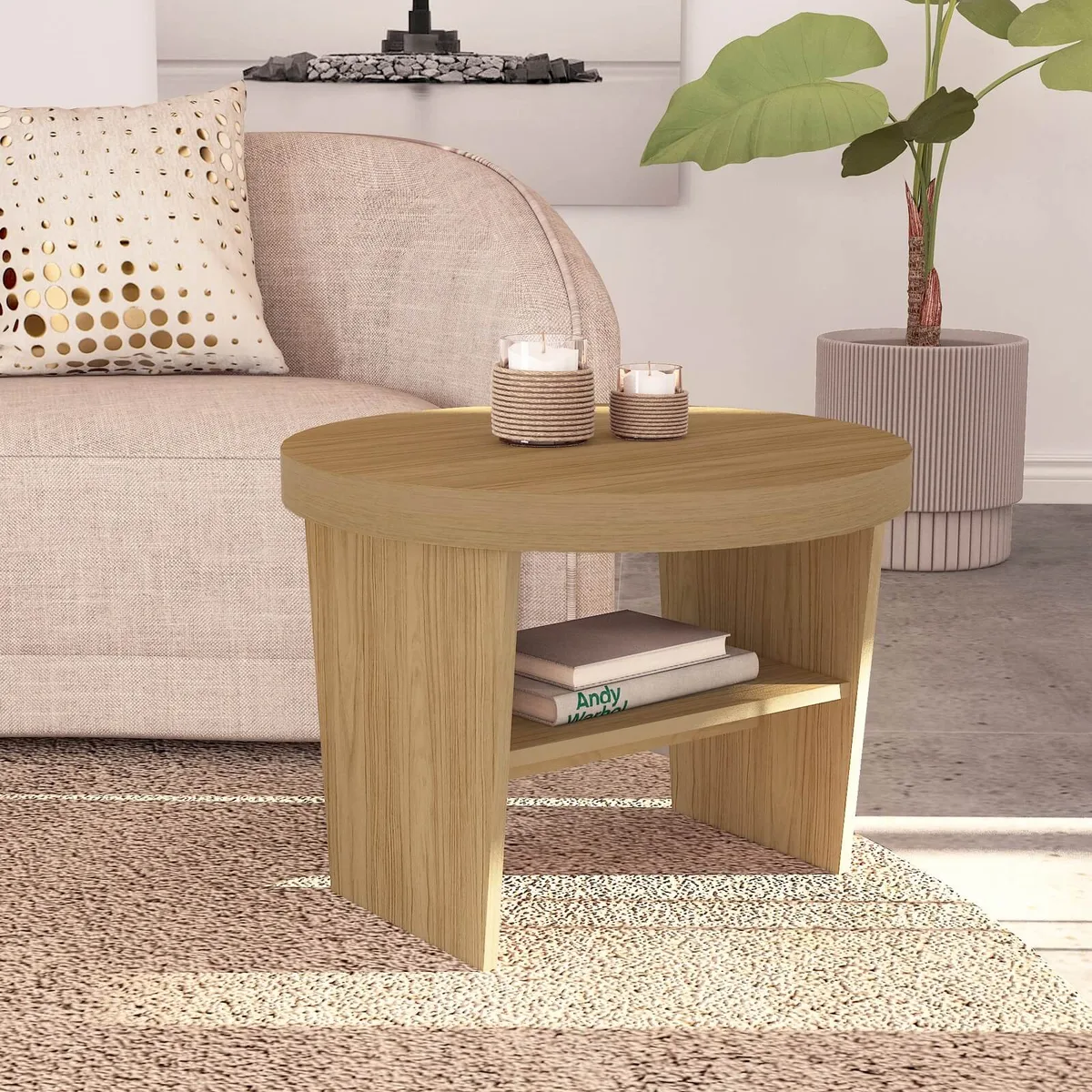 Mesa de Apoio Magnum na cor Carvalho