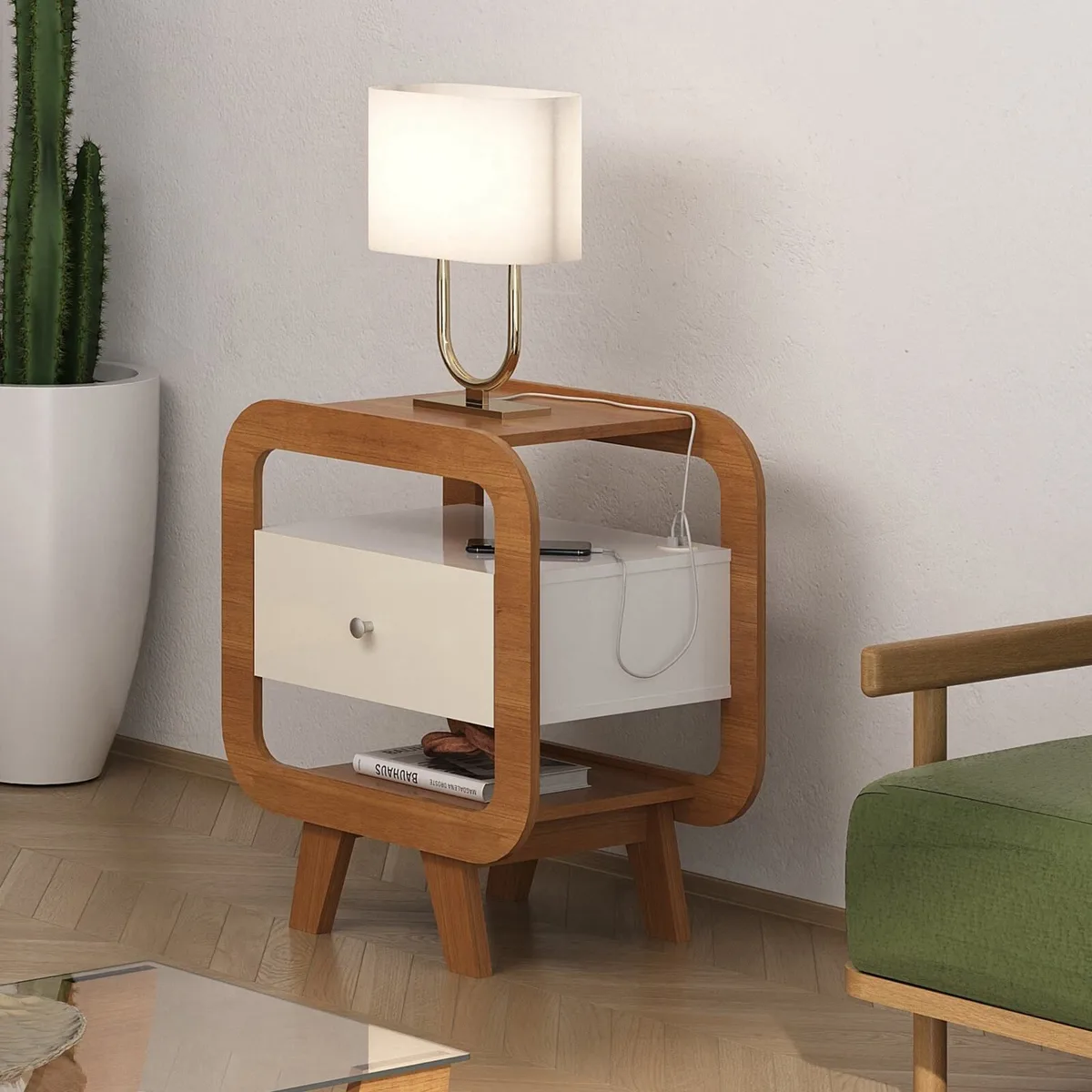 Mesa de Apoio Theo - Cinamomo C / Off White