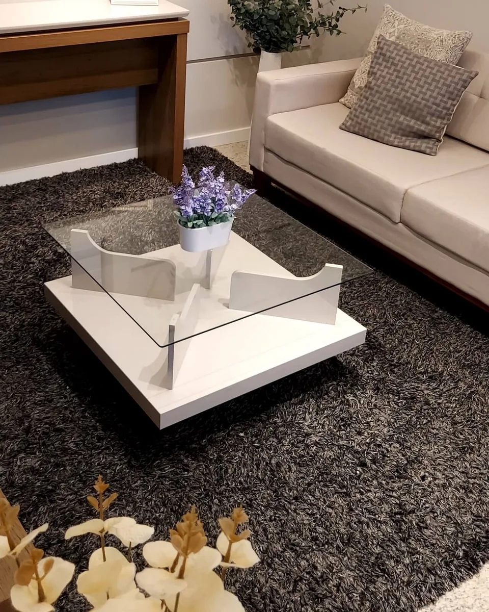 Mesa de Centro Clear - Off White - 7 - Móveis Curitiba | Moveirama