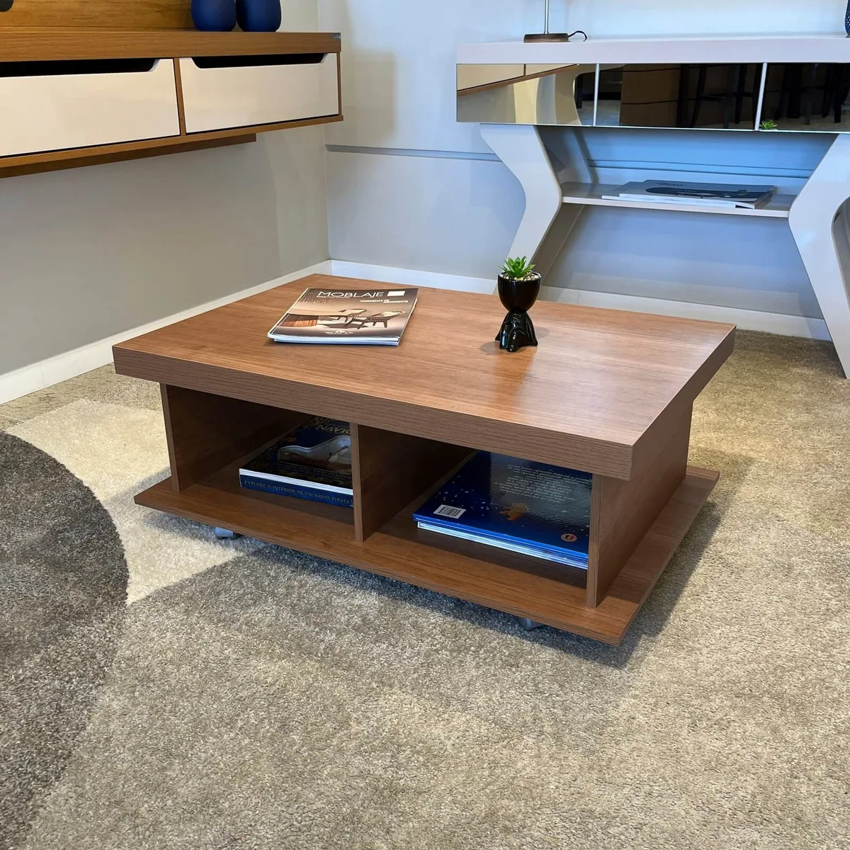 Mesa de Centro Dunas - Cinamomo - 4 - Móveis Curitiba | Moveirama