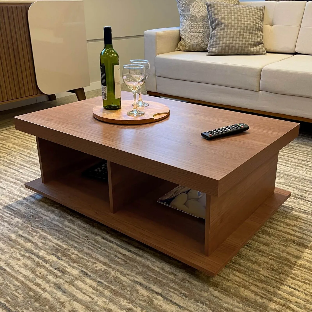 Mesa de Centro Dunas - Cinamomo - 8 - Móveis Curitiba | Moveirama