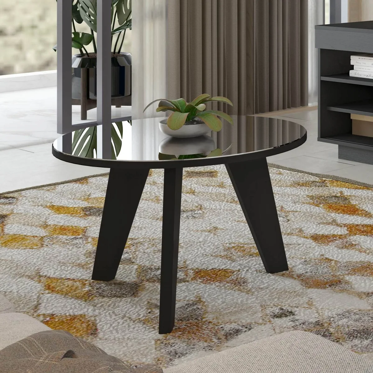 Mesa de Centro Espanha - Preto - 2 - Móveis Curitiba | Moveirama