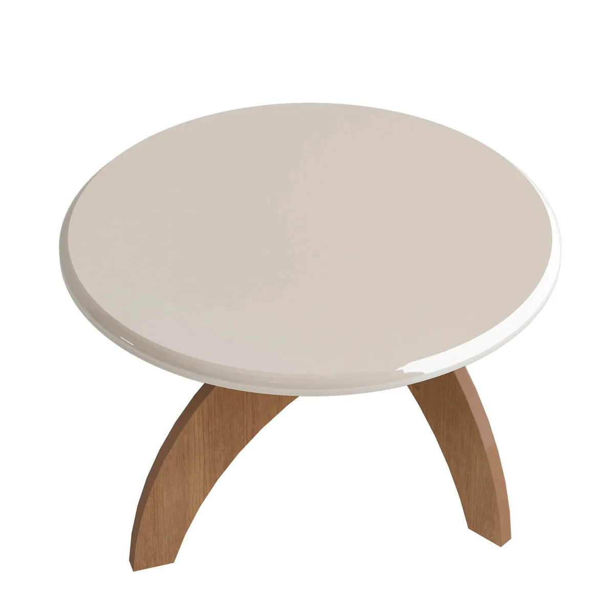 Mesa de Centro Jade - Cinamomo C / Off White - 3 - Móveis Curitiba | Moveirama
