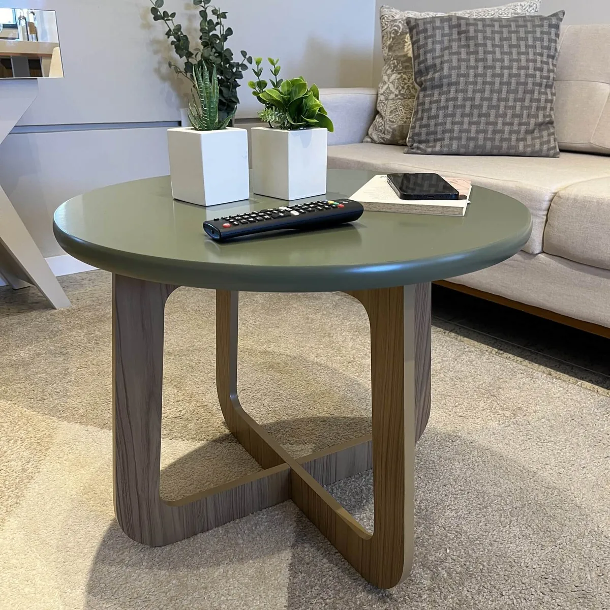 Mesa de Centro Jasmin - Menta C / Carvalho - 7 - Móveis Curitiba | Moveirama