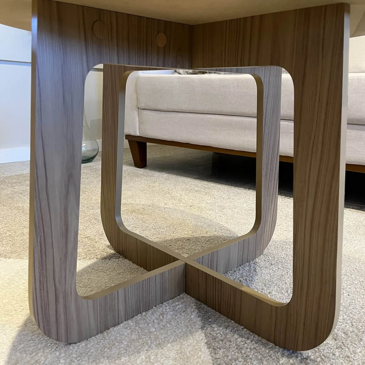 Mesa de Centro Jasmin - Menta C / Carvalho - 8 - Móveis Curitiba | Moveirama
