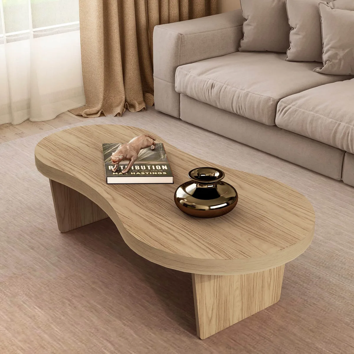 Mesa de Centro Magnum na cor Carvalho