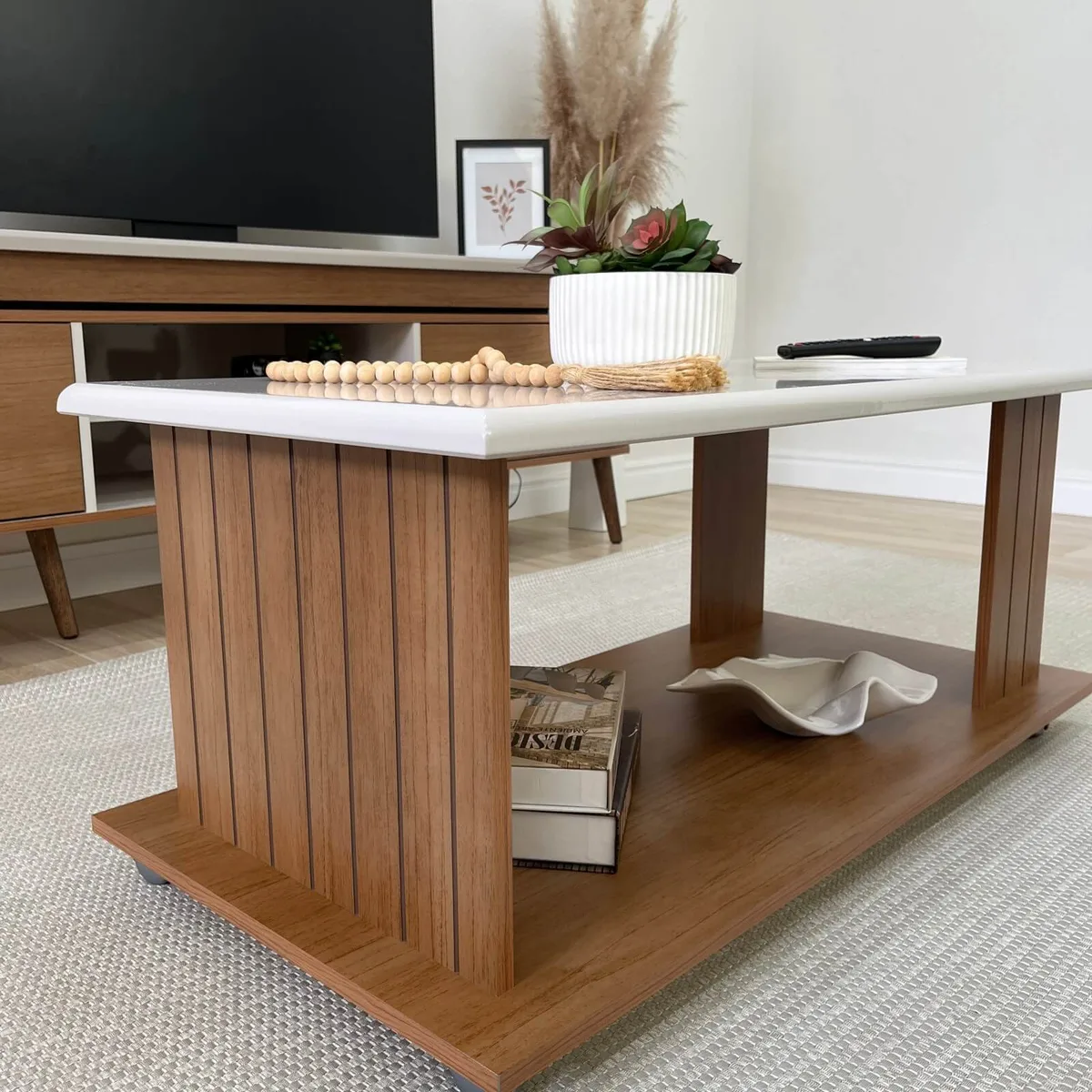 Mesa de Centro Mila - Cinamomo C / Off White - 7 - Móveis Curitiba | Moveirama