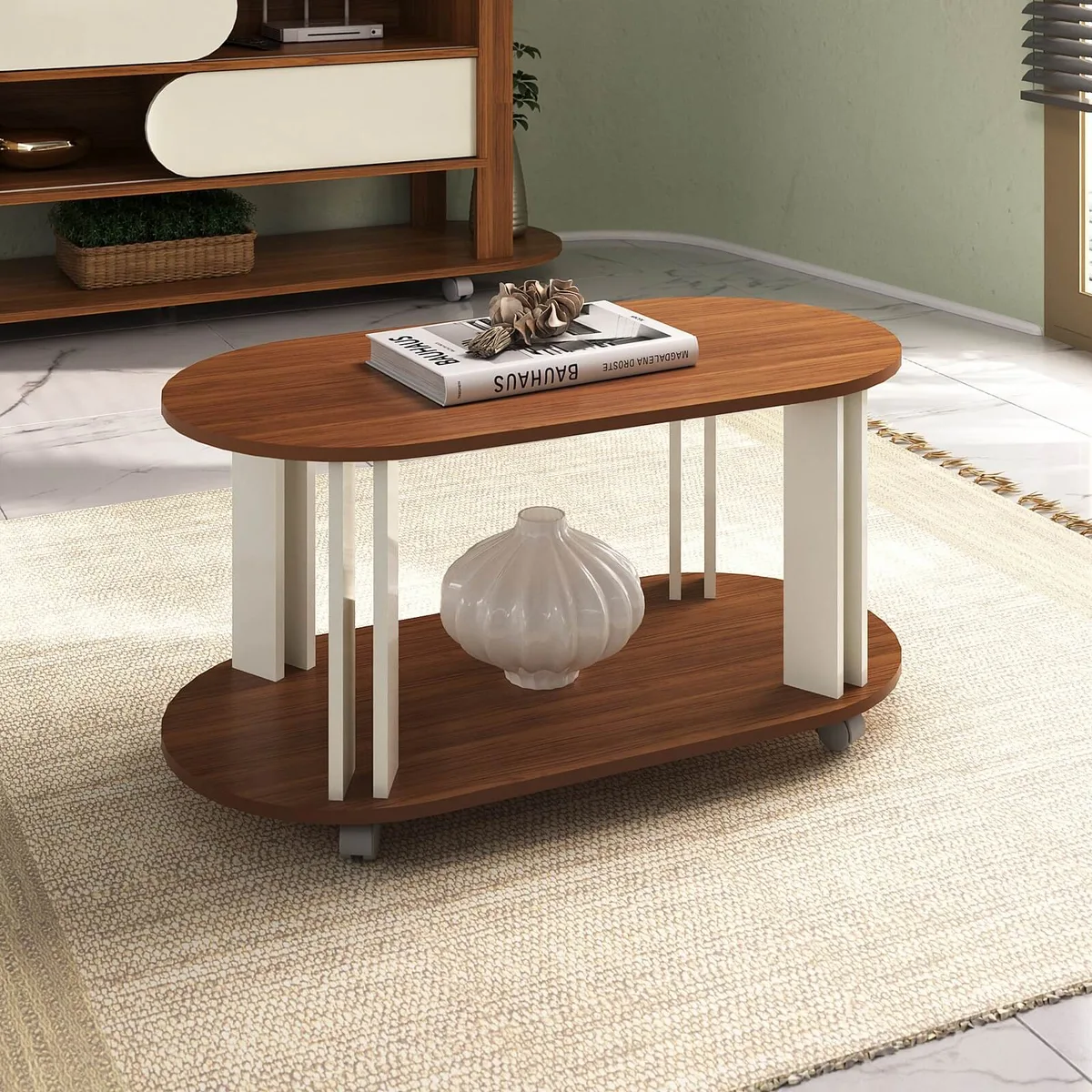 Mesa de Centro Mundi - Cedro C / Off White