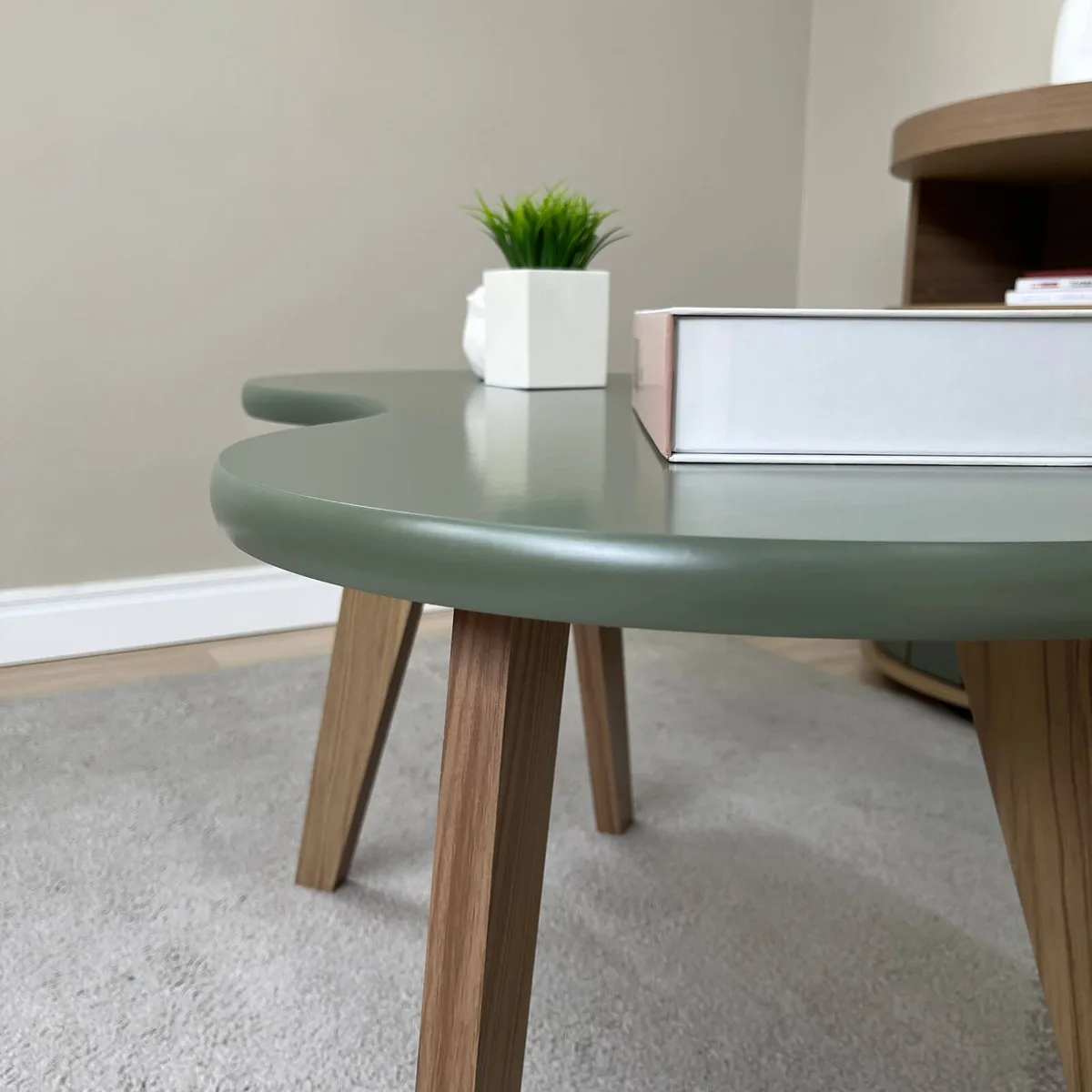 Mesa de Centro Organica - Menta - 3 - Móveis Curitiba | Moveirama