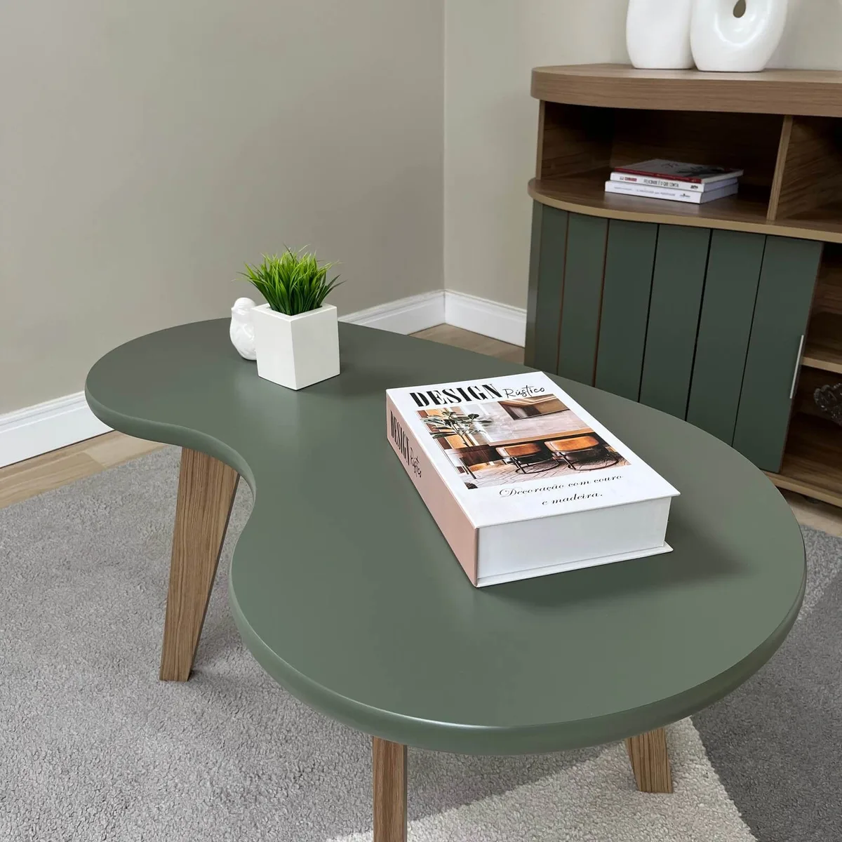 Mesa de Centro Organica - Menta - 4 - Móveis Curitiba | Moveirama