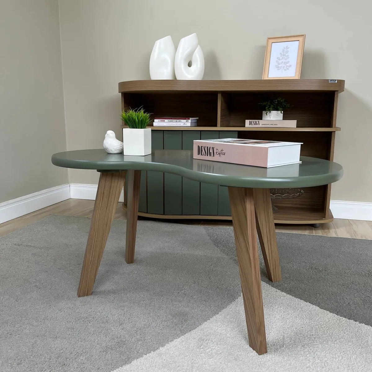 Mesa de Centro Organica - Menta - 5 - Móveis Curitiba | Moveirama