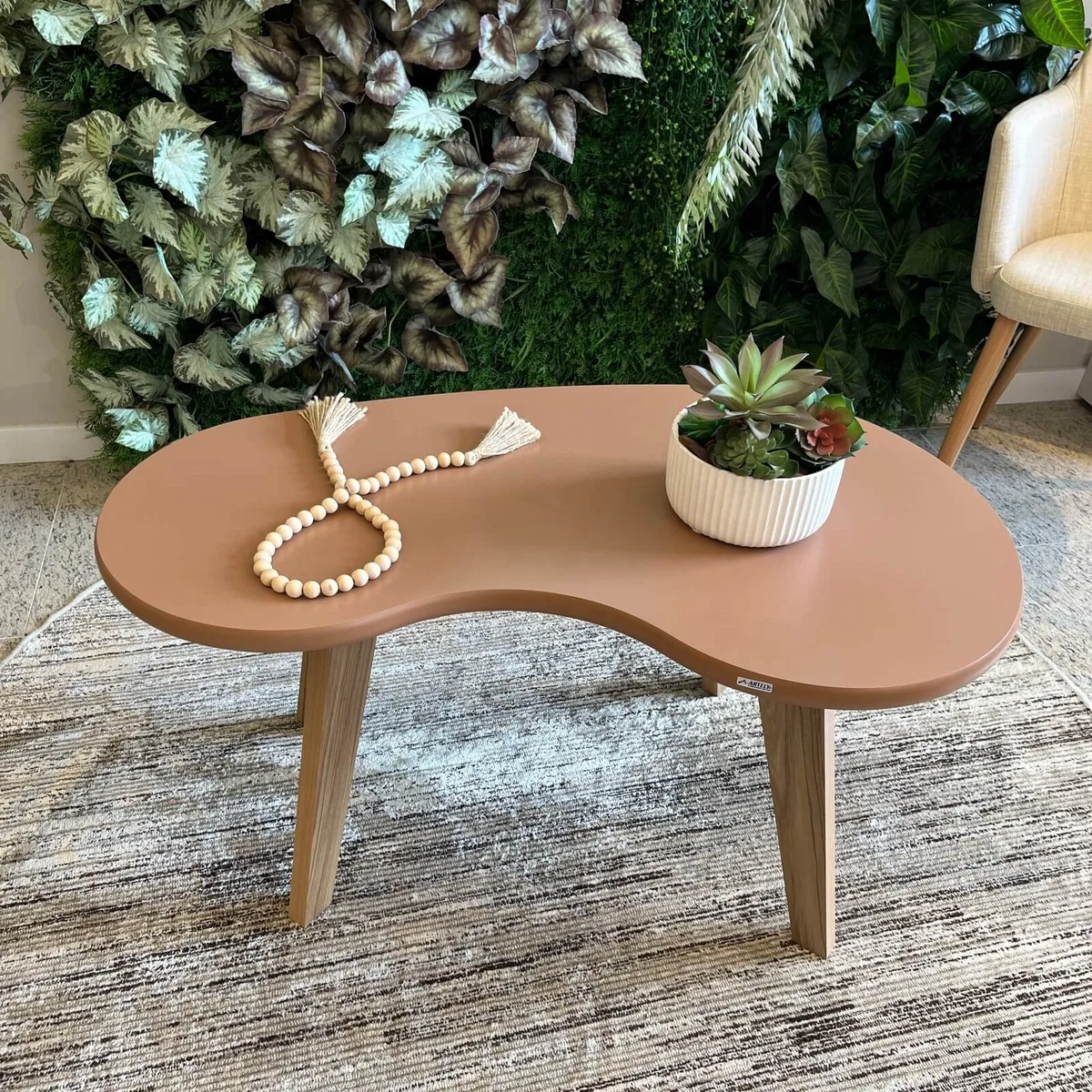 Mesa de Centro Organica - Terracota - 6 - Móveis Curitiba | Moveirama