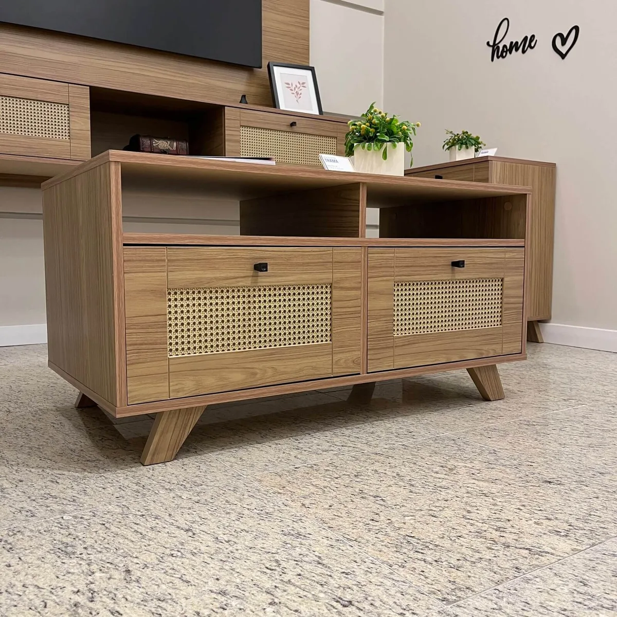 Mesa de Centro Trama - Carvalho - 7 - Móveis Curitiba | Moveirama