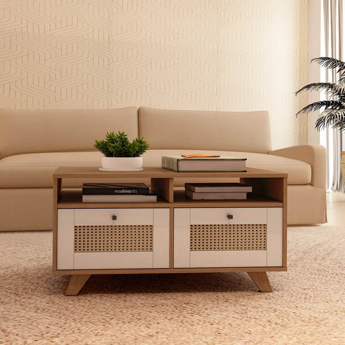 Mesa de Centro Trama - Cinamomo C / Off White