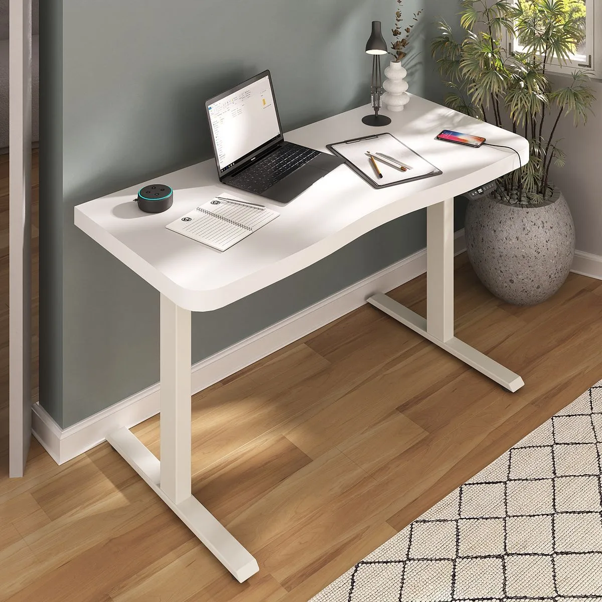 Mesa com Regulagem de Altura Premium - Branco