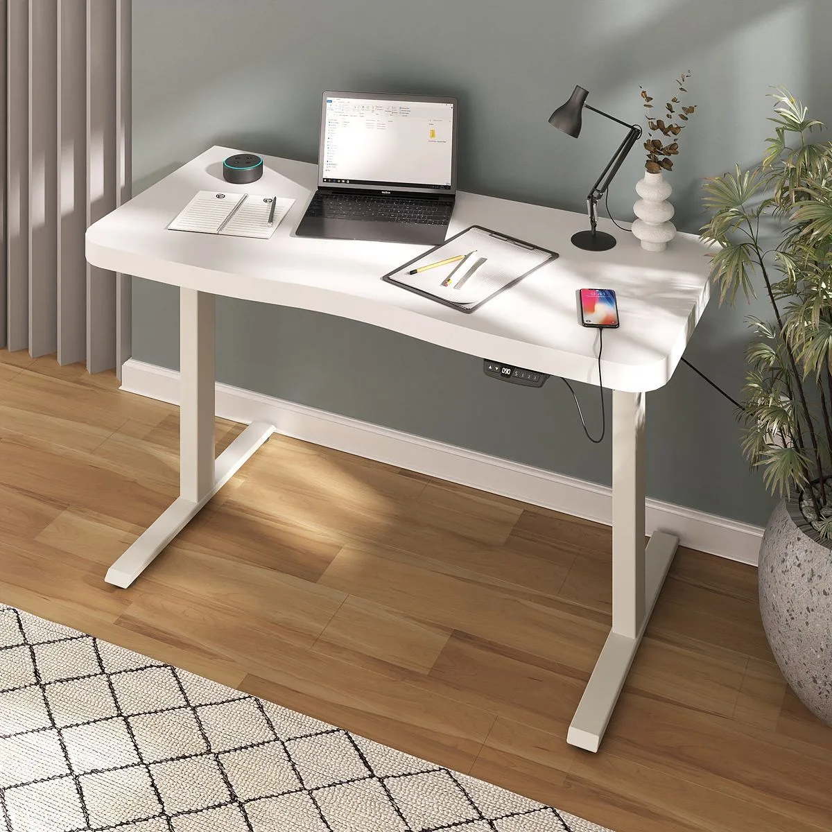 Mesa com Regulagem de Altura Premium - Branco