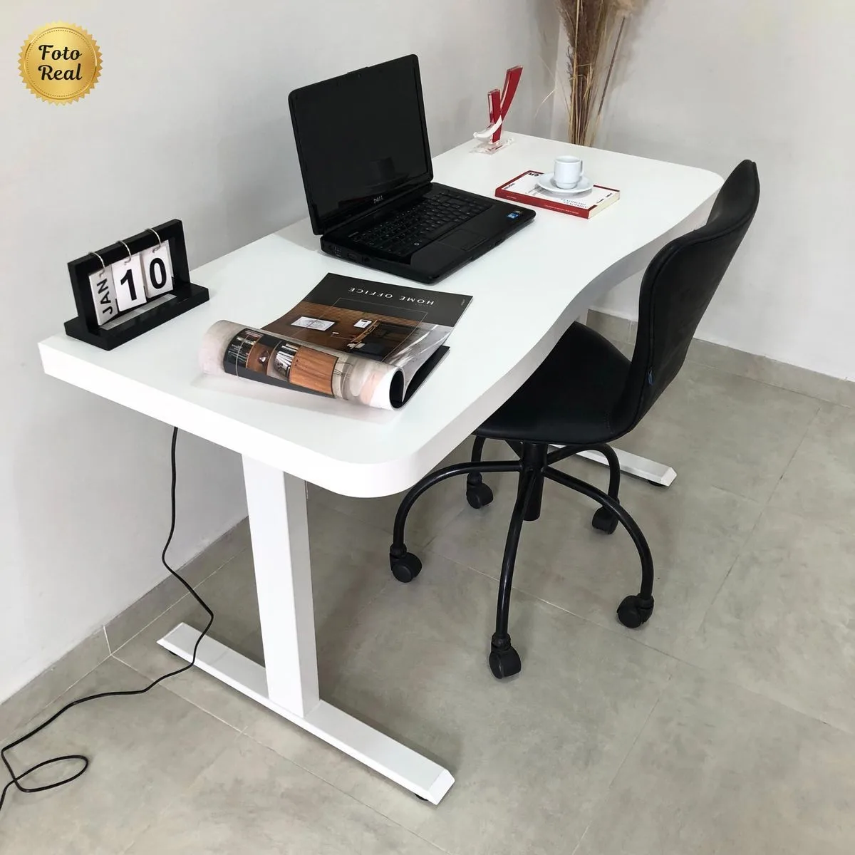 Mesa com Regulagem de Altura Premium - Branco