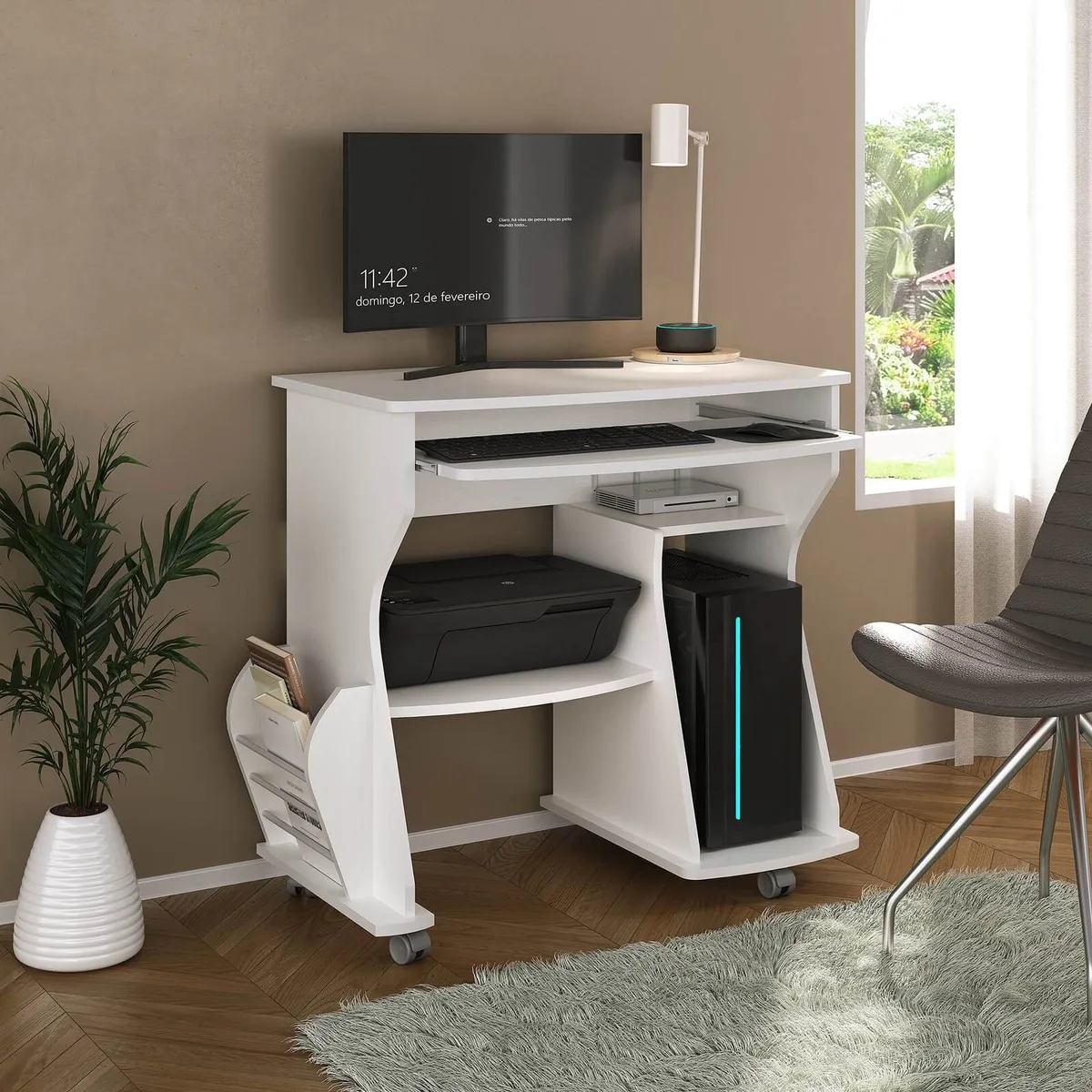 Mesa para Computador 160 - Branco