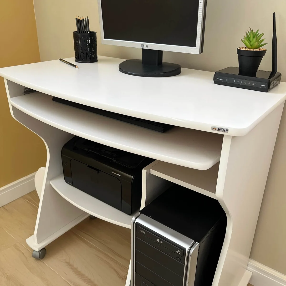 Mesa para Computador 160 - Branco - 2 - Móveis Curitiba | Moveirama